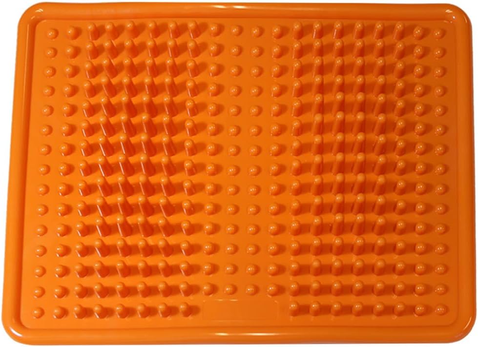 Fenzer Foot Massager Mat, Acupressure Relaxation Reflexology Mat for Plantar Fasciitis, Heel, Arch Pain & Stress (Orange)