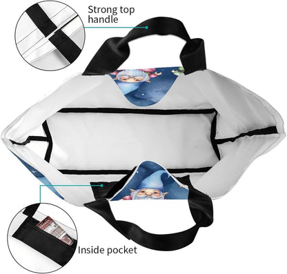 Tote Shoulder Bag Large Durable Reusable Eco-friendly Handbag Lightweight Stylish for Daily Use-19.7x15.7x5.9 Inch - Colors A