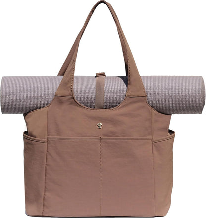 ESVAN Yoga Tote Bag Mat bag Women Shoulder Bags Carryall Tote for Travel Office Workout Gym Nurse Beach