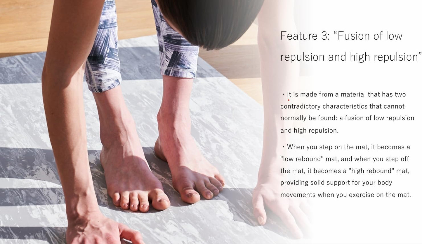 Lightweight Professional Yoga Mat From Japan, 0.2 inch (5 mm) Thick