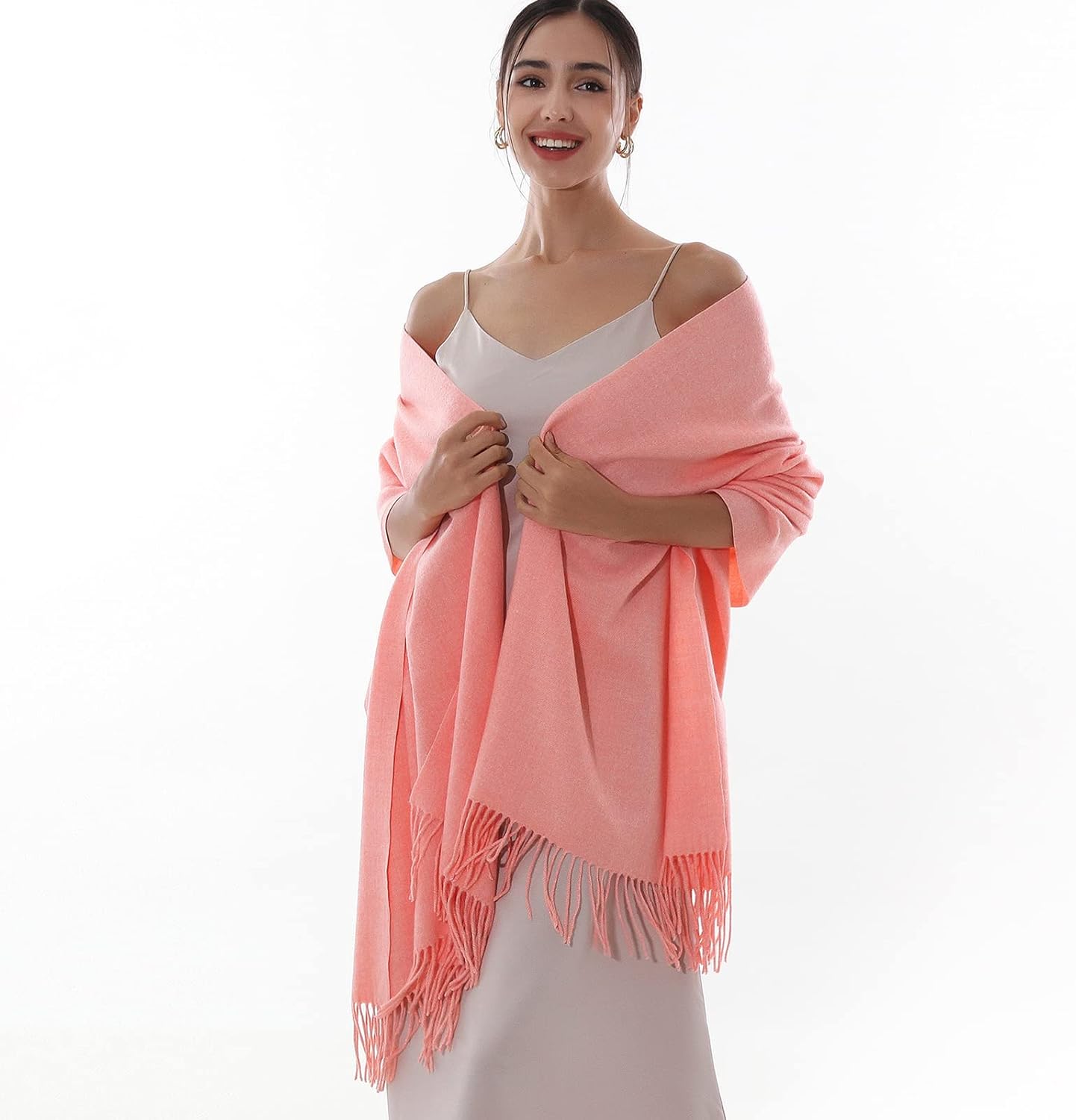 RIIQIICHY Winter Scarfs for Women Pashmina Shawls Wraps for Evening Dresses Large Warm Soft Scarves