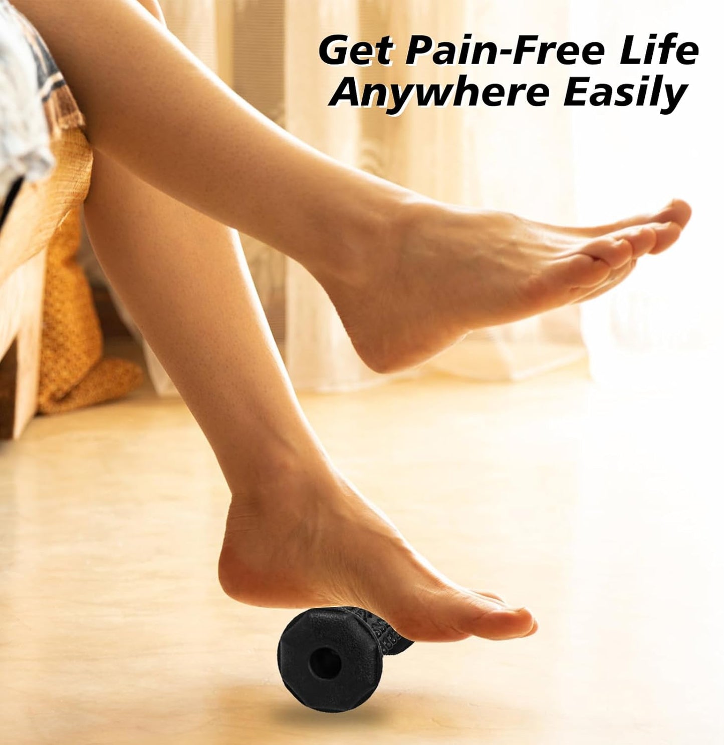 Foot Roller,Plantar Fasciitis Relief,Foot Massager Roller for Arch and Heel Pain Relief,Care for Plantar Fasciitis,Deep Tissue Muscle Massage,Portable Reflexology Tool