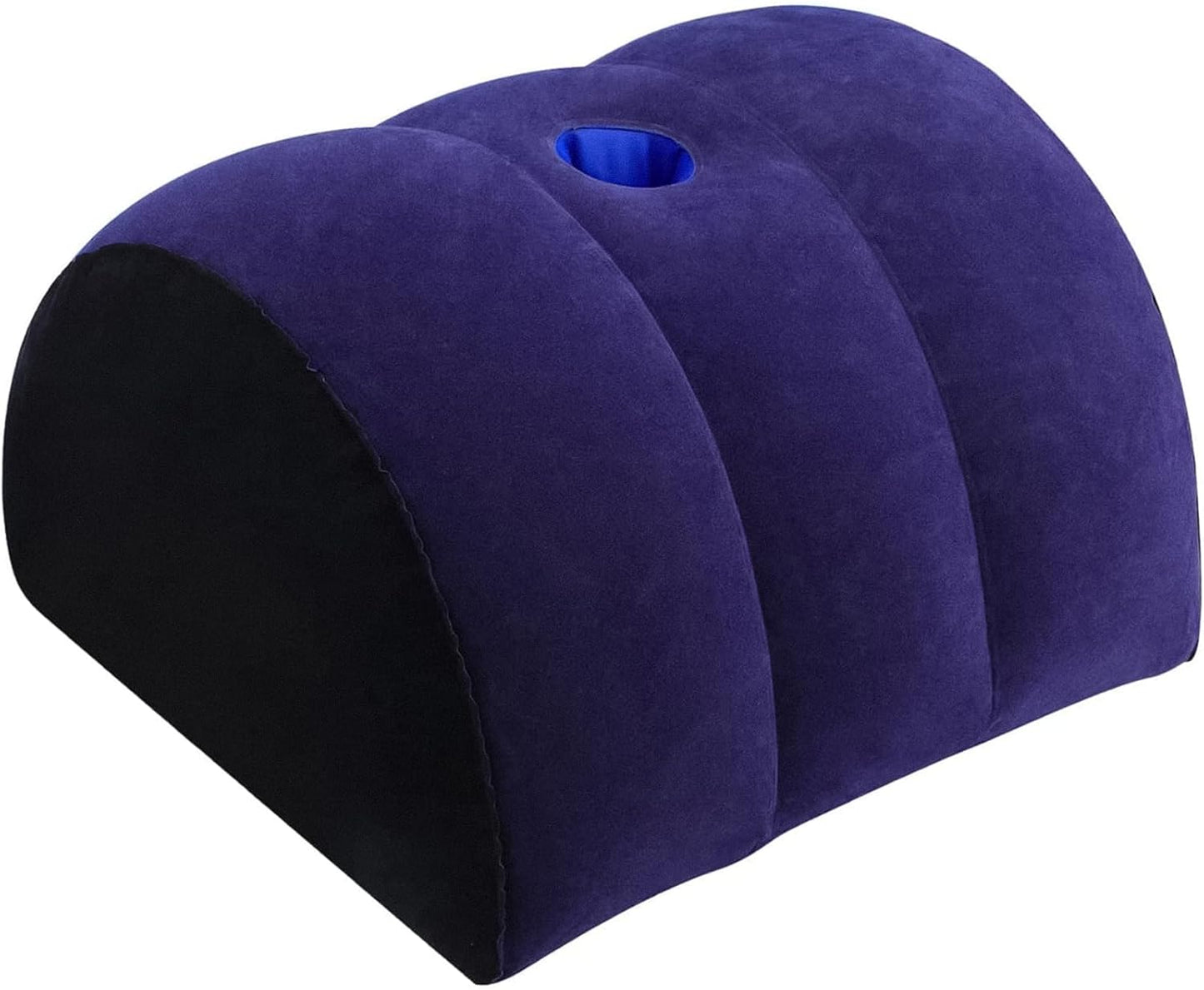 Inflatable Wedge Pillow for Travel & Sleeping - Portable Back,Knee,Leg Position Support Pillow,Ergonomic Arm Wedge Pillow for Pain Relief,Acid Reflux,Camping,Lightweight Bed Sofa Positioner (Blue)