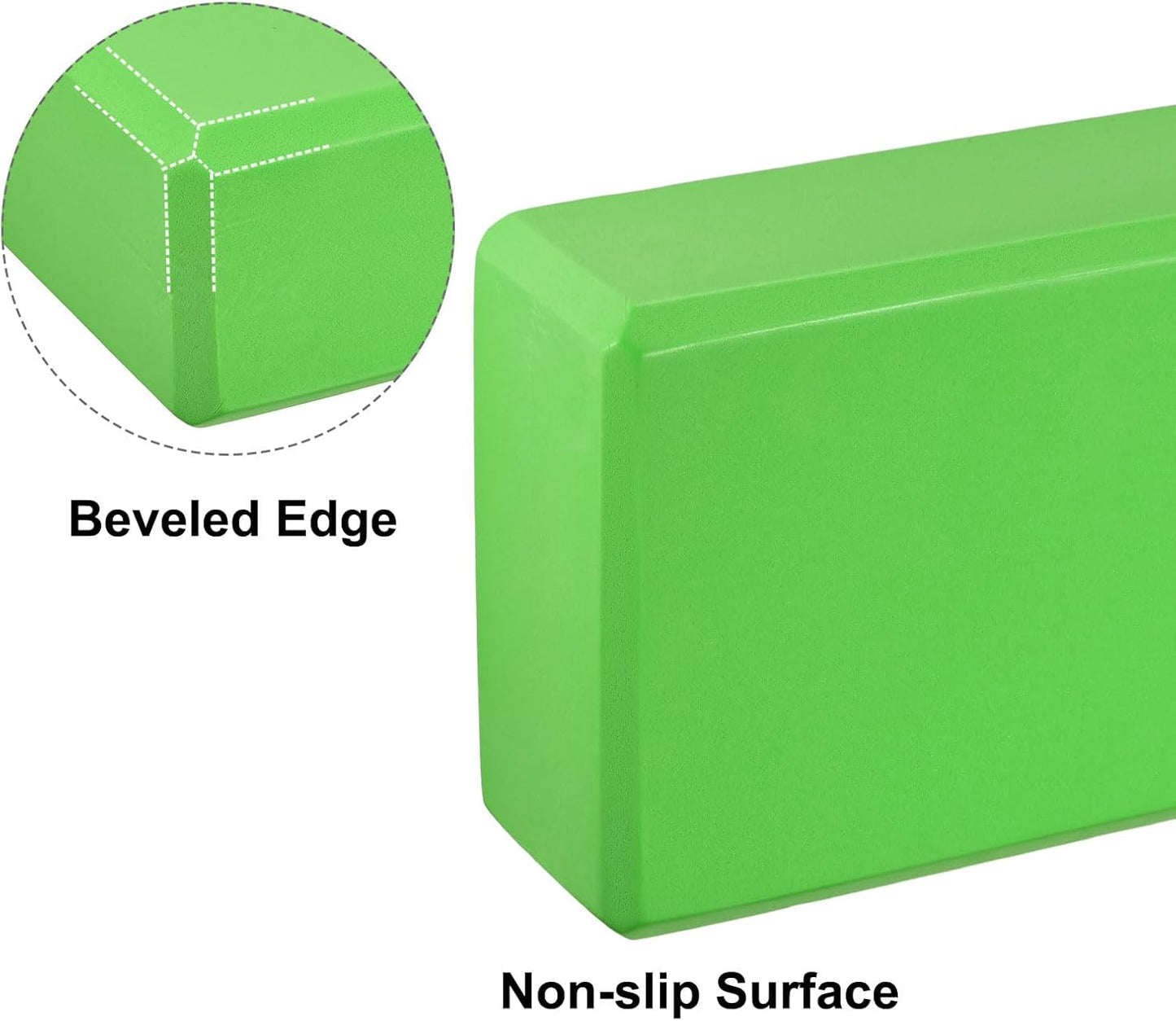 uxcell Yoga Block-Light Weight High-Density EVA Foam Brick for Beginners, Yogis, Pilates, Meditation