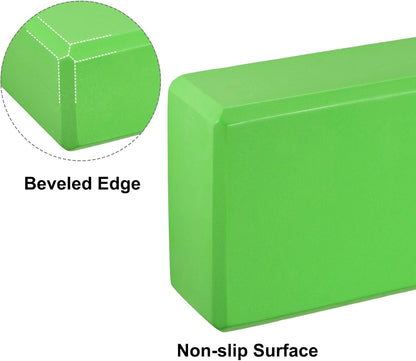 uxcell Yoga Block-Light Weight High-Density EVA Foam Brick for Beginners, Yogis, Pilates, Meditation