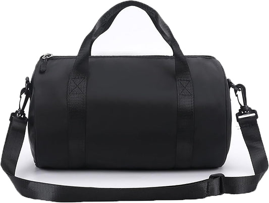 Ballet Dance Bag Mini Gym Bag Lightweight Small Duffle Bag 10L Cute Crossbody Bag for Yoga Swimming Sport (Black)