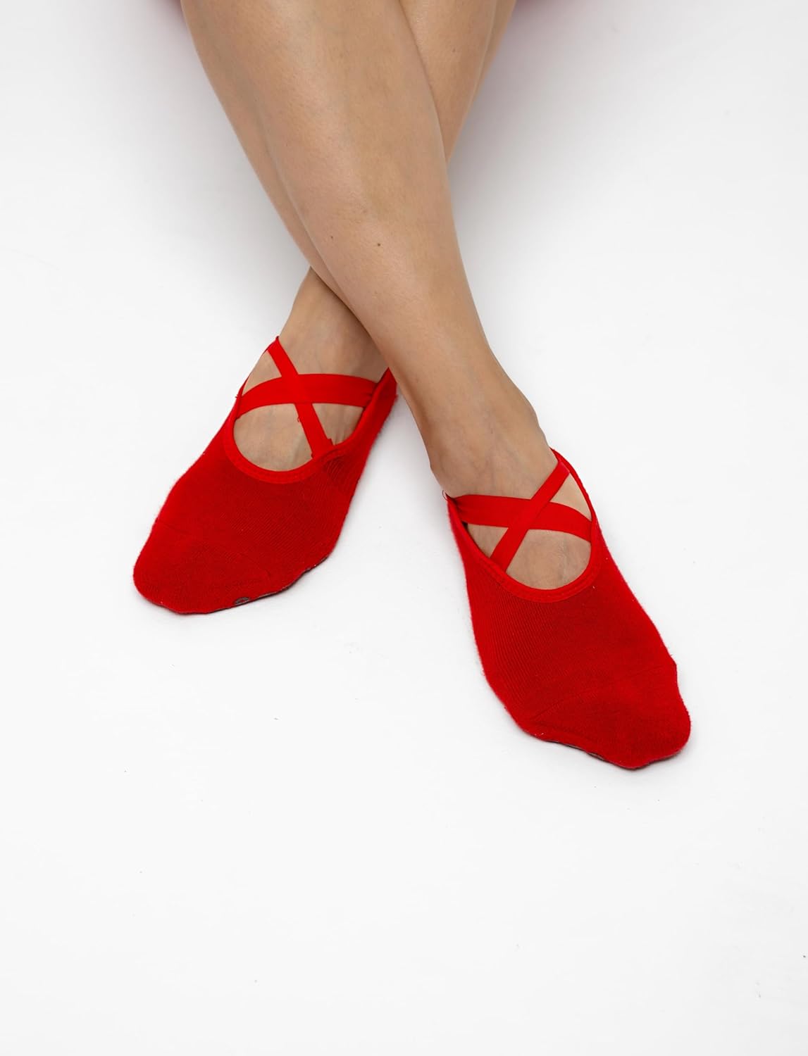 Non Slip Yoga Socks for Women, Grippy Socks with Rubber Dots for Pilates, Barre & Yoga, 2 Pairs