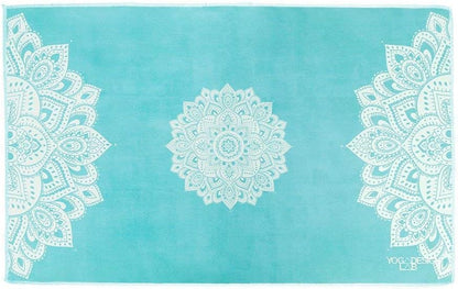 yogadesignlab | The Hand Towel | Premium Non Slip Hand Towel | Designed in Bali | Colorful Eco Printed + Quick Dry + Soft | Hot Yoga, Bikram, Ashtanga, Sport, Barre, Travel (Pearl)