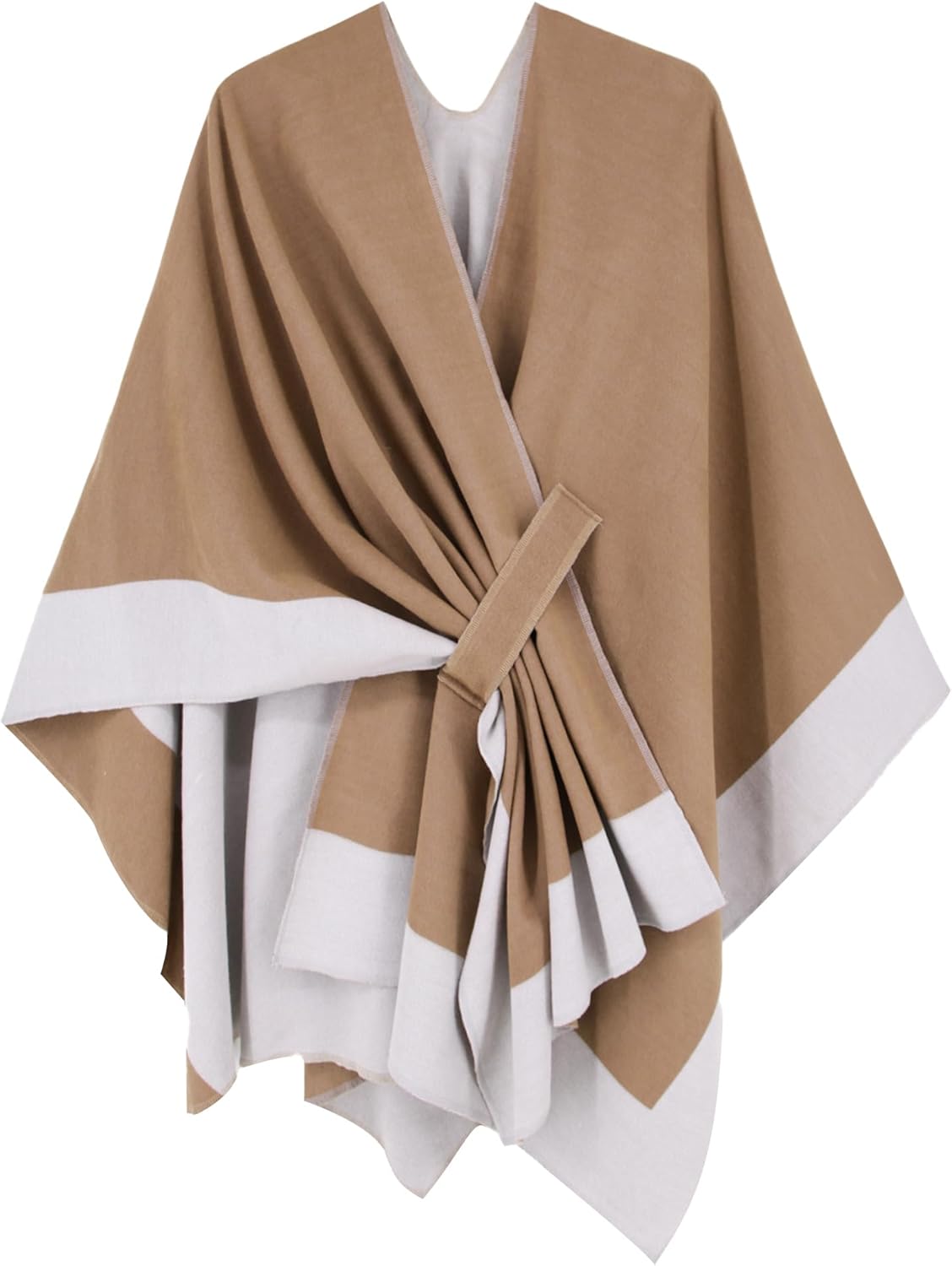 Moss Rose Women's Shawl Wrap Poncho Ruana Cape Open Front Cardigan Shawls for Spring Fall Winter