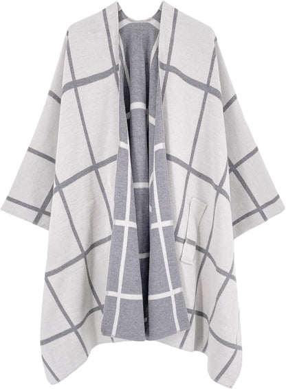 Moss Rose Women's Shawl Wrap Poncho Ruana Cape Open Front Cardigan Shawls for Spring Fall Winter
