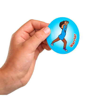 Really Good Stuff Yoga Chips for Kids - 24 Pack -Help Children Calm Down, Exercise, & Focus - Yoga Poses and Mindfulness Activities for the Classroom/Home