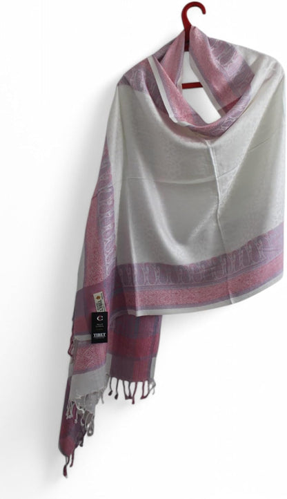 Handloom Wool Meditation Shawl, Oversized Wrap Throw, Gift for Men and Women