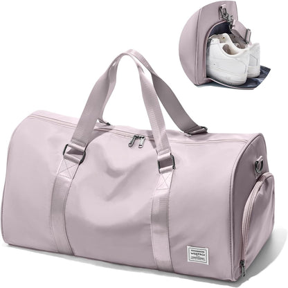 Gym Bag Womens Mens with Shoes Compartment and Wet Pocket Travel Duffel Bag for Women for Plane Sport Gym Tote Bags Swimming Yoga Waterproof Weekend Overnight Carry on Bag Hospital Holdalls - Colors C