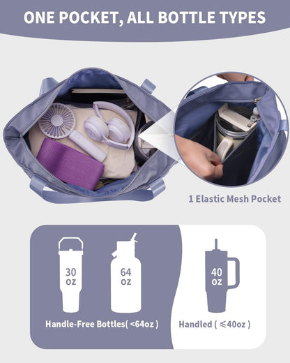 sportsnew Yoga Mat Bag Tote Yoga Gym Bags For Women Men with Waterproof Wet Pocket & Hook-and-loop, Quick Access Storage Yoga Mat Bag Carrier