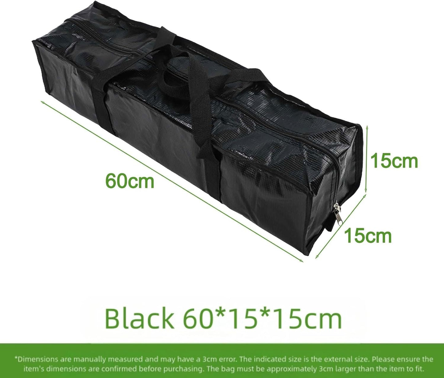 Yoga Storage Bag for Mats, Floor Covers, Photography Lights and Tripods with Foldable Function for Outdoor Convenience (Black, 60 x 15 x 15 cm)
