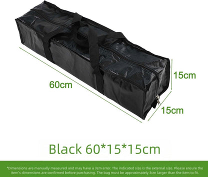 Yoga Storage Bag for Mats, Floor Covers, Photography Lights and Tripods with Foldable Function for Outdoor Convenience (Black, 60 x 15 x 15 cm)