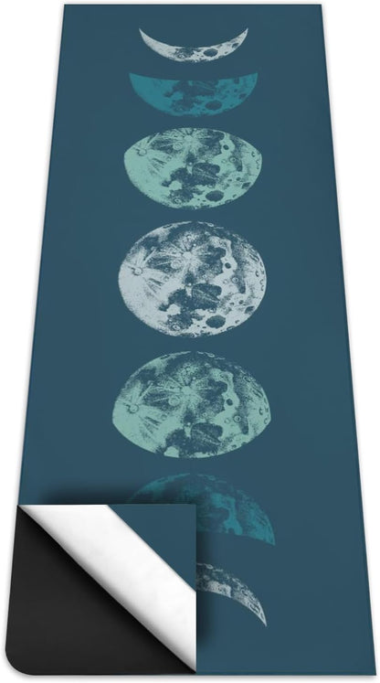 Hot Yoga Mat Towel with Corner Pockets Yoga Towels for Hot Yoga Non Slip with Travel Bag Sweat Absorbent Yoga Blankets Mat Cover for Workout Gym 70"x26" (Mountain-01, 70x26)