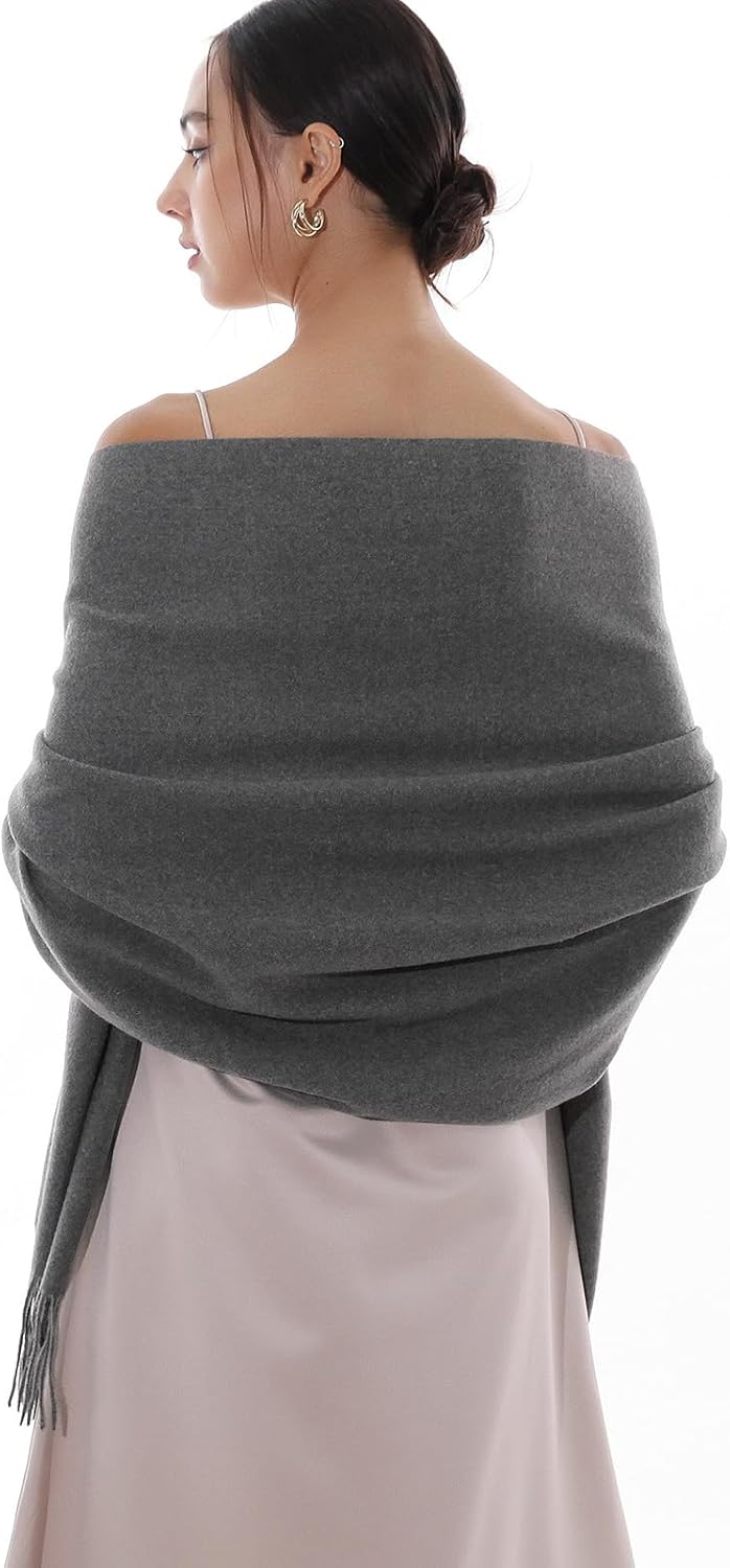 RIIQIICHY Winter Scarfs for Women Pashmina Shawls Wraps for Evening Dresses Large Warm Soft Scarves