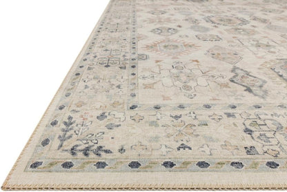 Loloi Hathaway Collection HTH-06 Blush/Multi 2'-6" x 7'-6", .25" Thick, Runner Rug, Soft, Durable, Printed, Modern, Low Pile, Non-Shedding, Easy Clean, Living Room Rug