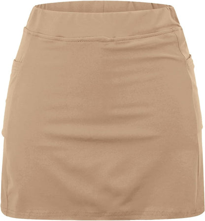 SHAOBGE Athletic Yoga Culottes for Women Solid Color Elastic Shorts Summer Lightweight High Waist Skinny Joggers Skirt 2024
