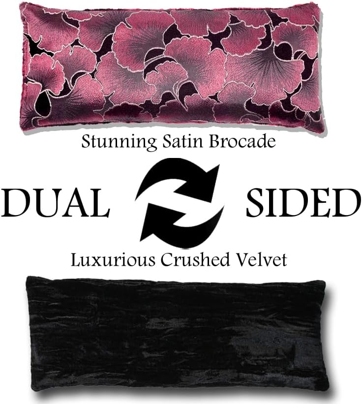 Handmade Luxe Serenity Eye Pillow - All-Natural Flaxseed - Unscented or Lavender Scented – Weighted Eye Mask for Yoga, Meditation, Hot & Cold Therapy