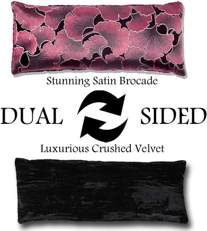 Handmade Luxe Serenity Eye Pillow - All-Natural Flaxseed - Unscented or Lavender Scented – Weighted Eye Mask for Yoga, Meditation, Hot & Cold Therapy