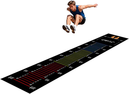 Long Standing Jump Mat Non-Slip Broad Measurement Jumping Rope Pad Foldable Yoga Mat for Gym, Outdoor Exercise, Home Workout