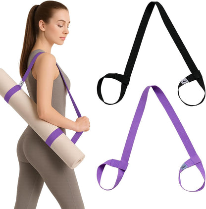 Slim Panda 2-Pack Yoga Mat Straps, Adjustable Yoga Mat Straps, Yoga Mat Storage Straps (Yoga mat not included)