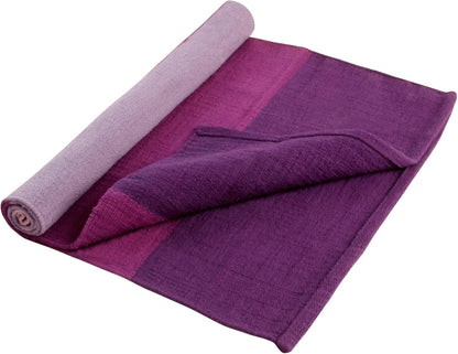 Hugger Mugger Cotton Yoga Rug - Absorbent, Grippy Tight Weave, Ashtanga and Hot Yoga Rug, Helps with Slippery Hands and Feet