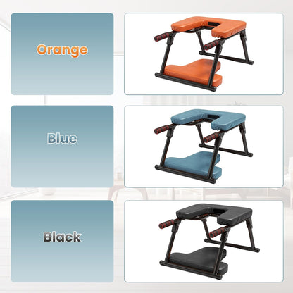 Yoga Headstand Bench, Stand Yoga Chair for Balance Training, Core Strength Building, Upside Down Chair for Relaxation, Handstand Trainer Inversion Chair for Home Gym