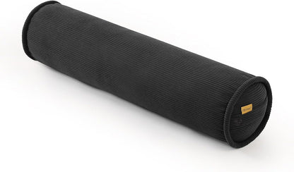 Corduroy Body Pillow, Round Bolster Cylinder Pillow for Adults, Soft Long Support Pillow for Bed & Sofa, Removable Washable Cover,59 x 7.87 Inches,Peacock Blue