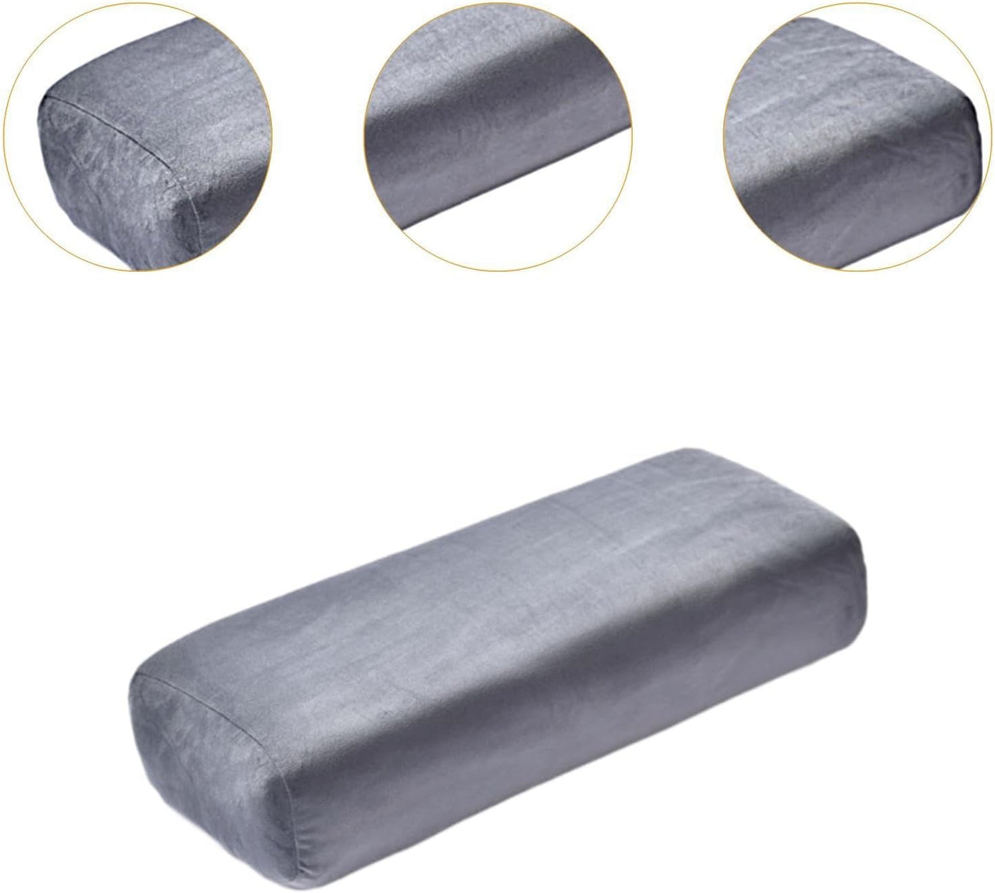 kowaku Bolster Pillow, Rectangular Pillow, with Carry Handle for Balance, for Meditation Support, Rectangular Cushion