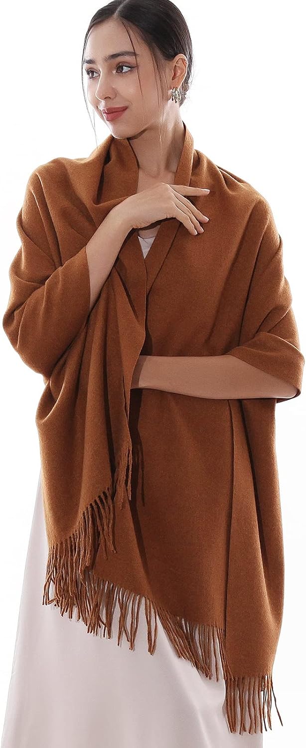 RIIQIICHY Winter Scarfs for Women Pashmina Shawls Wraps for Evening Dresses Large Warm Soft Scarves