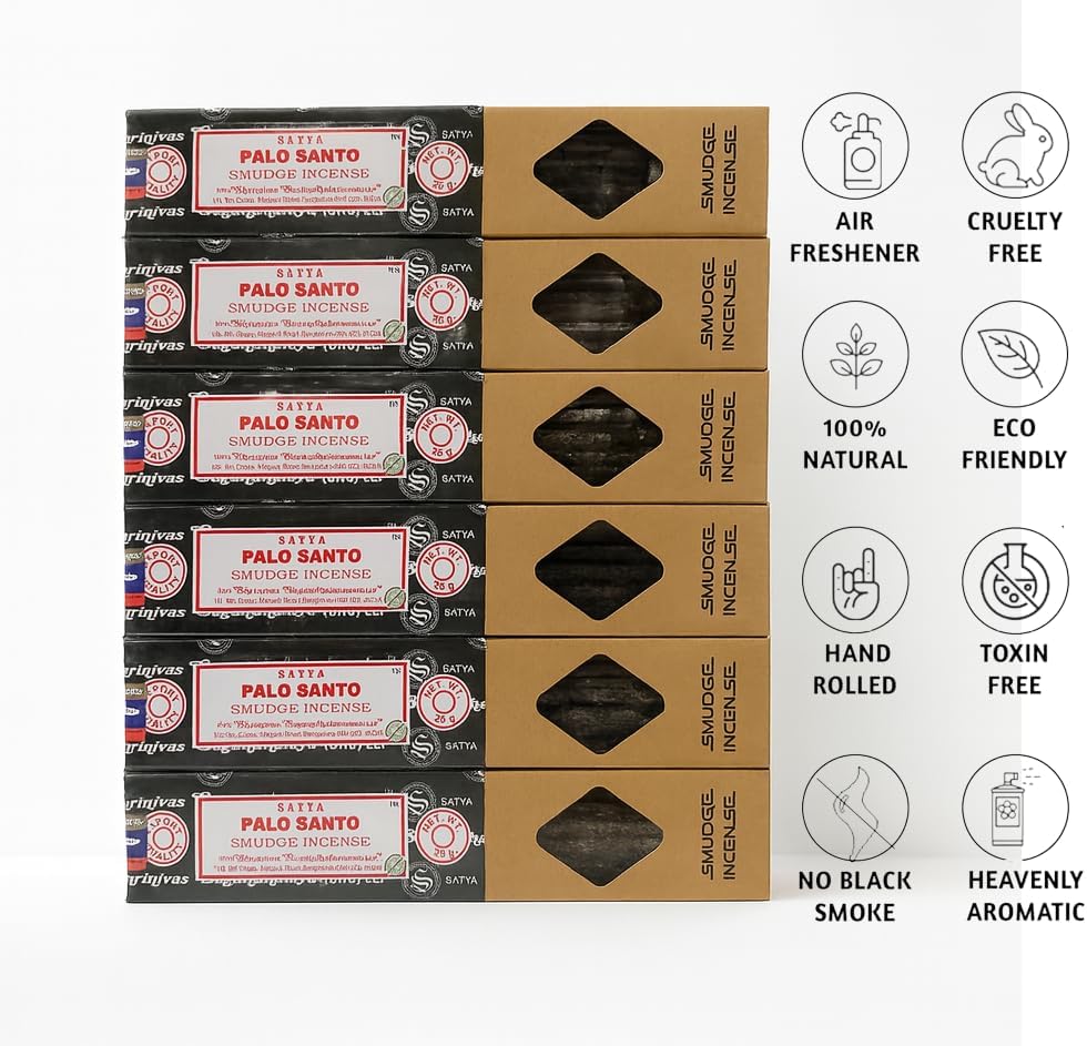 Satya Incense Gift Set Nag Champa, Super hit, Dragon's Blood, Sandalwood, Patchouli, Lavender, Positive Vibes, 15 g