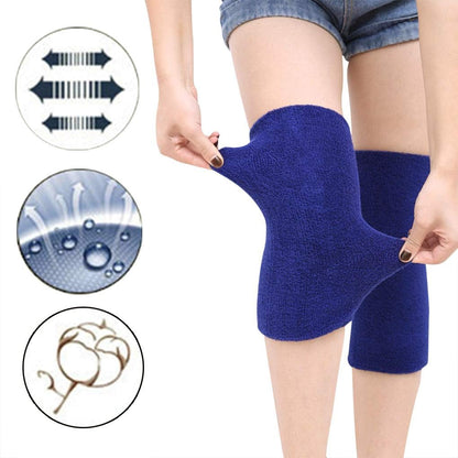 Holiberty Thermal Knee Braces Women Men Elastic Arthritis Knee Compression Sleeve Ski Cycling Leg Warmers Knee Support Pads