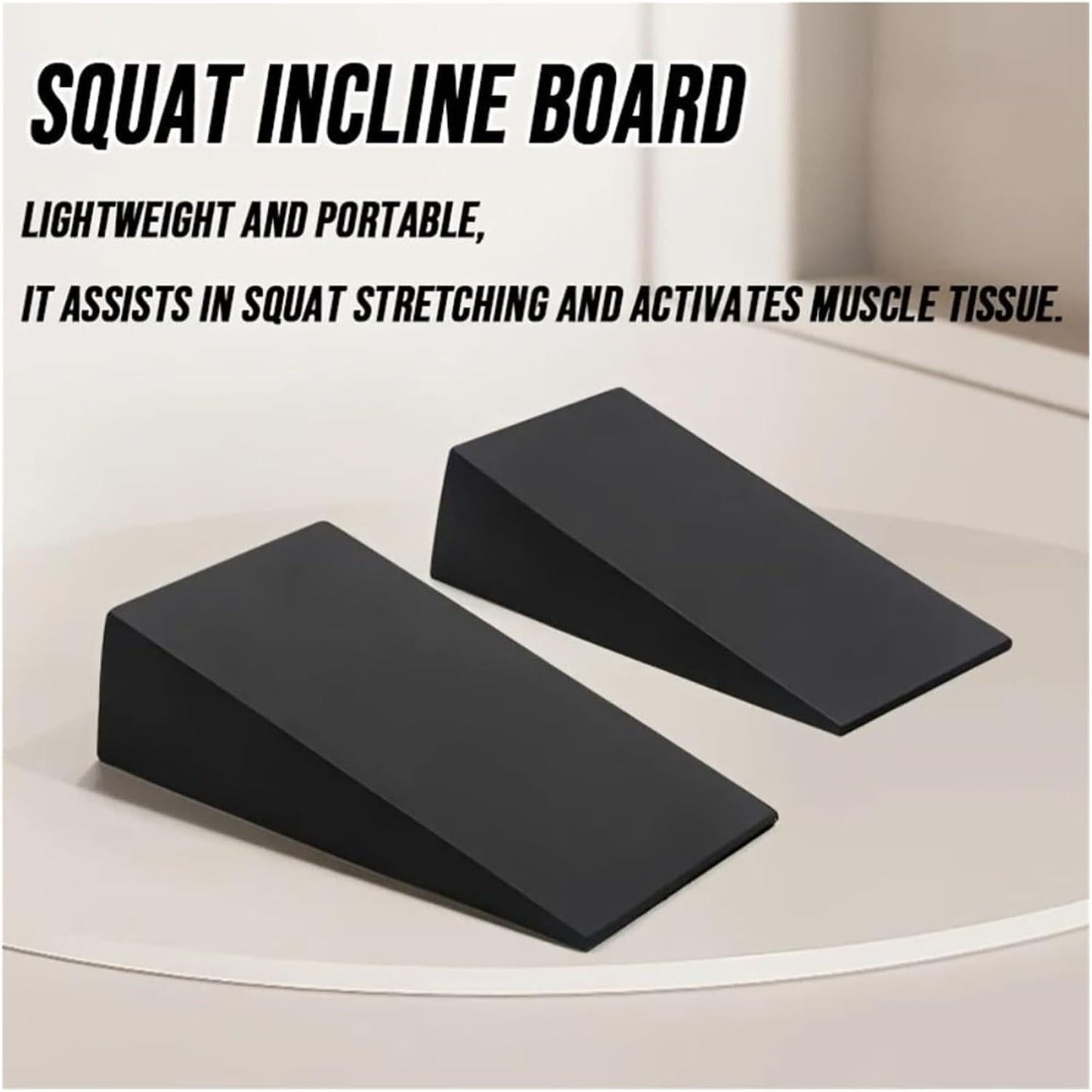 1 Pair Incline Design Yoga Squat Wedge Adjustable Leg Recovery Triangle Yoga Blocks Stability Training Calf Stretch