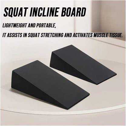 1 Pair Incline Design Yoga Squat Wedge Adjustable Leg Recovery Triangle Yoga Blocks Stability Training Calf Stretch