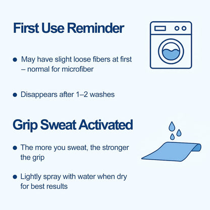 Eunzel Hot Yoga Towel Non Slip Yoga Mat Towel Non-Slip Sweat Absorbent Towel for Hot Yoga, Pilates and Workout 72" x 26.5", Blue