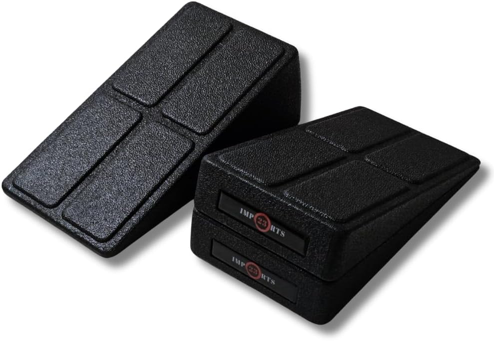 Squat Wedge Block Set 3 in 1 Wedge Blocks For Squats Weightlifting Yoga Heel Elevated Squat Wedge Calf Stretcher Physical Therapy Wedge Blocks For Squatting Slant Board