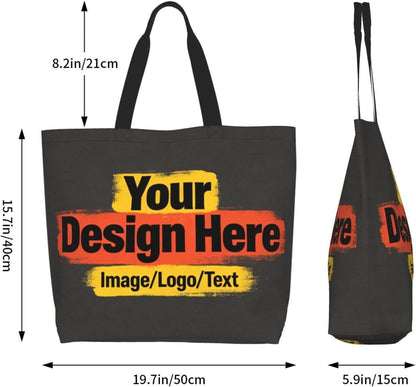 Tote Shoulder Bag Large Durable Reusable Eco-friendly Handbag Lightweight Stylish for Daily Use-19.7x15.7x5.9 Inch - Colors B