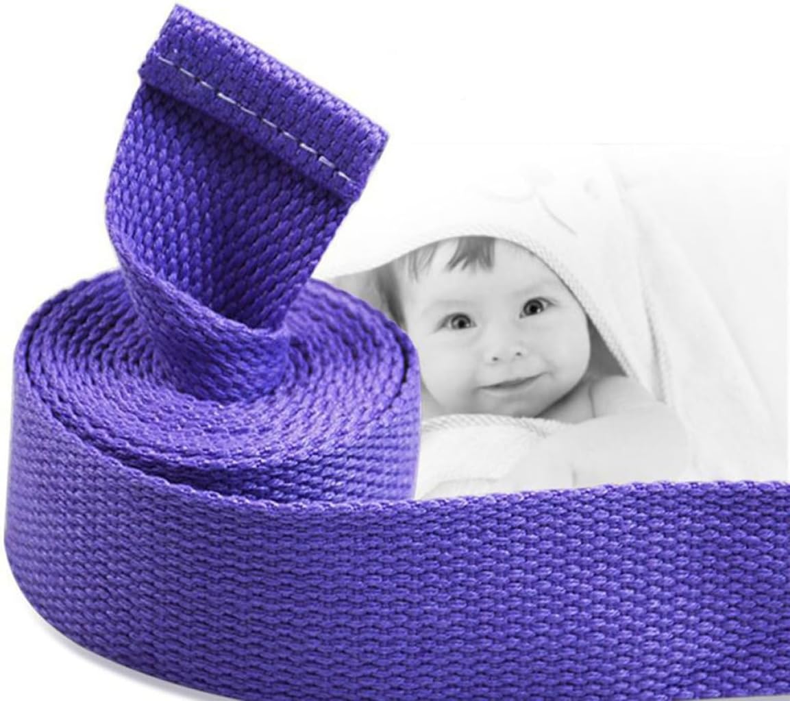 POPETPOP Yoga Stretch Belt 72 Inch Elastic Fitness Stretch Band with Durable Buckle for Flexibility Muscle Stretching and Daily Exercise