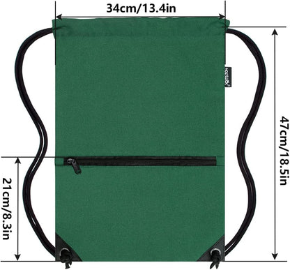 HOLYLUCK Drawstring Backpack Bag Sport Gym Sackpack - Colors A