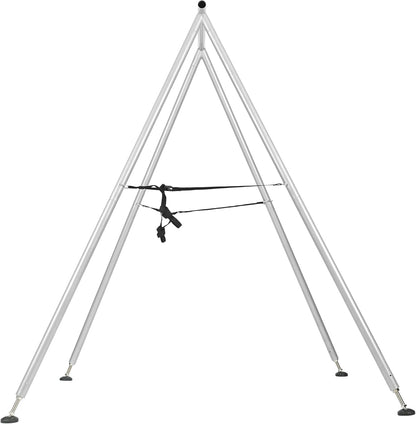 HECASA 9.6FT Adjustable Height Yoga Frame & Yoga Hammock, Professtional Yoga Swing Stand Comes with 236 Inch Aerial Silk, Supports Up to 550lbs, Suitable for Both Indoor and Outdoor Yoga Exercise