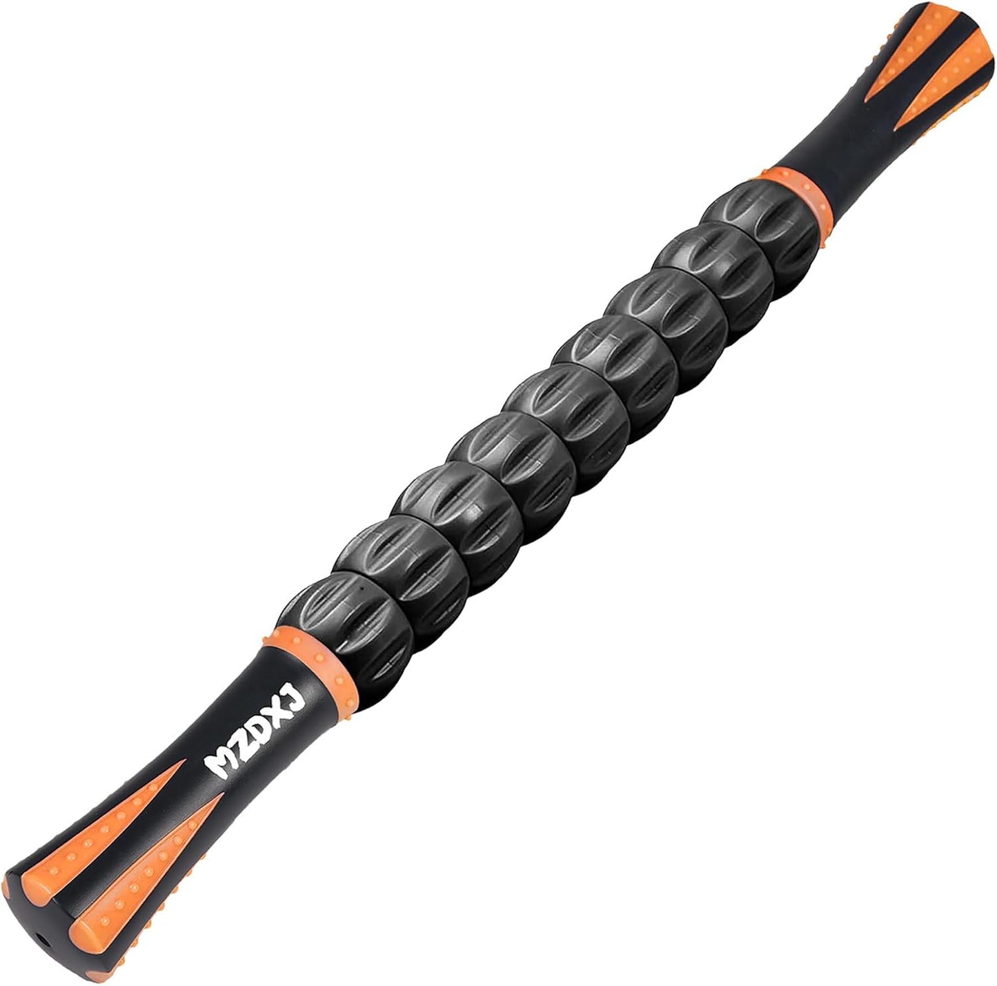 Muscle Roller Massage Roller Stick- Deep Tissue Fascia Blaster for Myofascial Pain Relief, Lymphatic Drainage & Body Sculpting, Handheld Physical Therapy & Recovery Tool (Gray black-18 inch)