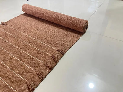Payal Rugs Cotton Yoga Mat - Eco-Friendly Hand-Woven Rug - Non Slip & Thick (24”x72”x5mm) for Yoga Everyday Fitness at Home - Comfortable Extra-Long