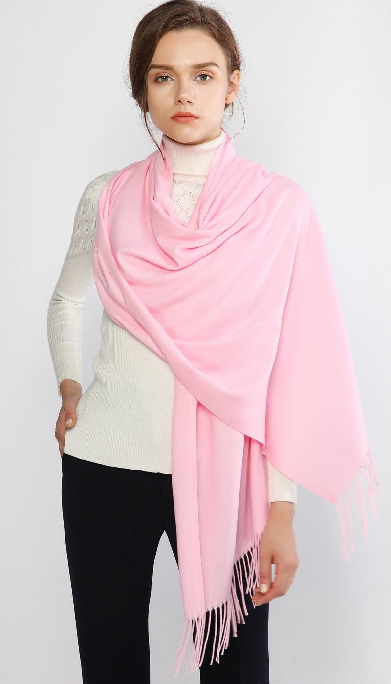 RIIQIICHY Women's Scarf Pashmina Shawls and Wraps for Evening Dress Bridesmaid Wedding Bridal Winter Warm Long Large Scarves