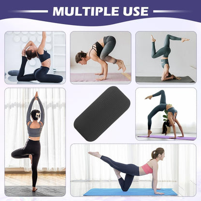 Yoga Knee Pad Cushion Exercise Knee Pad Rectangle Kneeling Pads Yogas Props and Accessories for Pain Free Knees, Elbows, Wrists and Back, Workout Mats for Home Gym, Pilates,