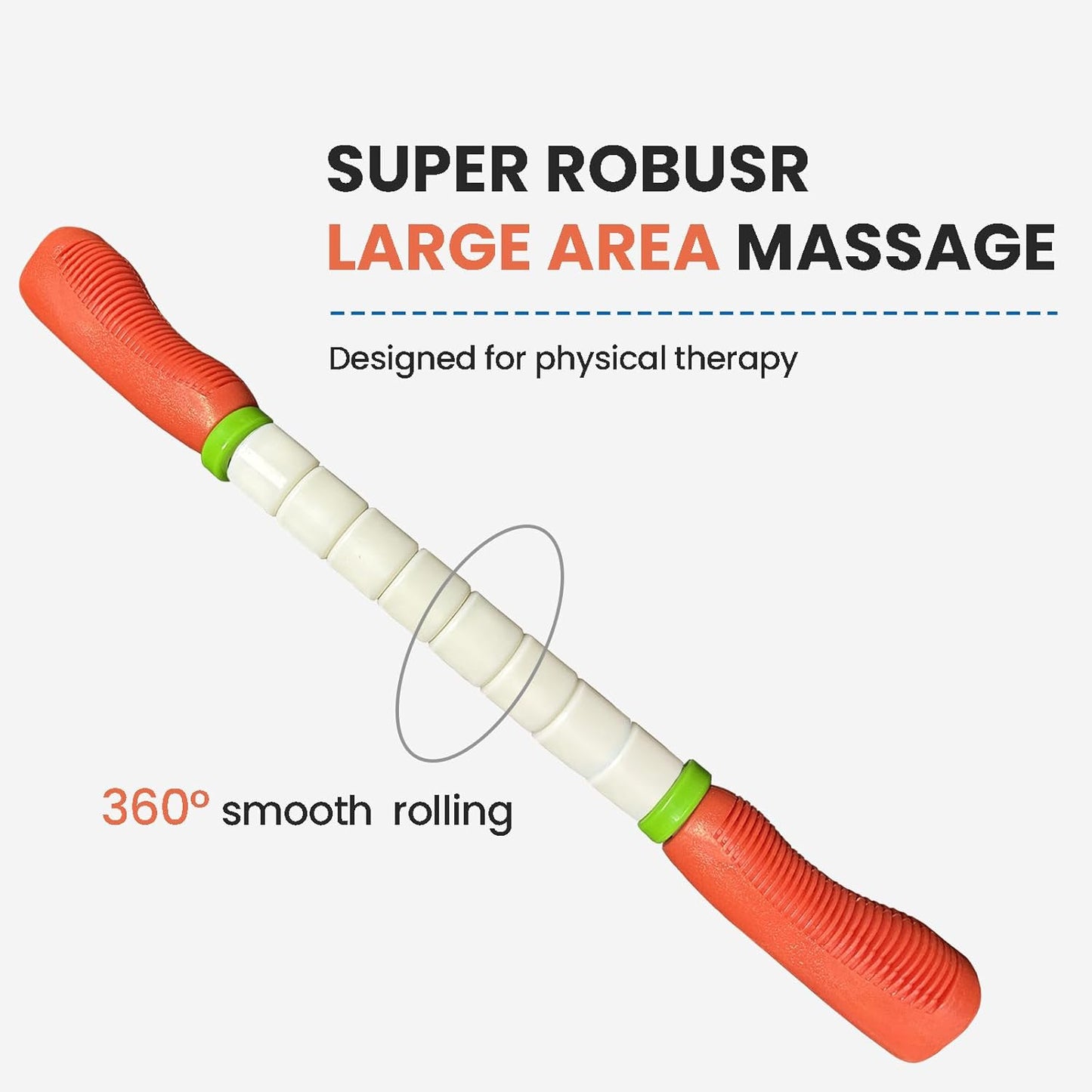 Muscle Roller Stick Ctwctr Massage Roller for Lymphatic Drainage, Cellulite Massager, Leg Massager for Circulation and Pain Relief, Deep Tissue & Trigger Point Massage
