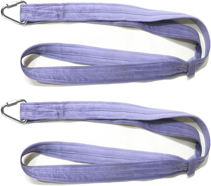 4.9ft 1.5m Aerial Straps Ropes Yoga Aerial Acrobatics Body Aerial Loop Trapeze Circus Apparatuses Equipment Three-Layer Straps 1 pairs
