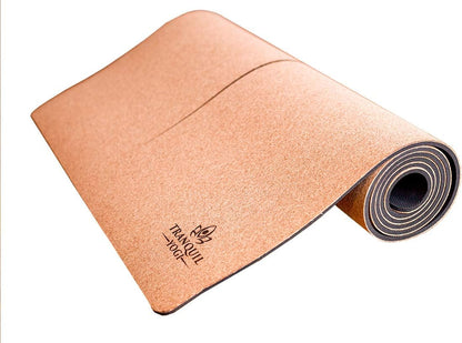 Natural Yoga and Exercise Mat - Excellent Grip and Joint Protection, Includes Carry Strap.